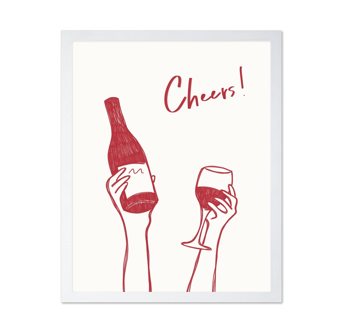 Cheers Wine Sketch