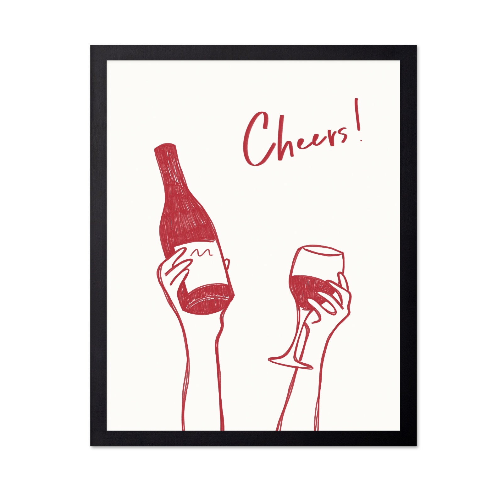 Cheers Wine Sketch