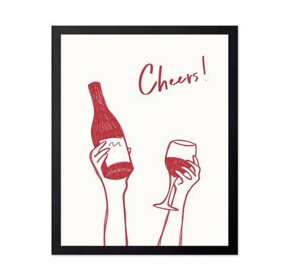 Cheers Wine Sketch