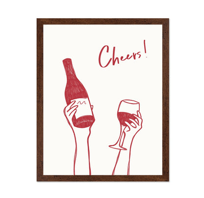 Cheers Wine Sketch