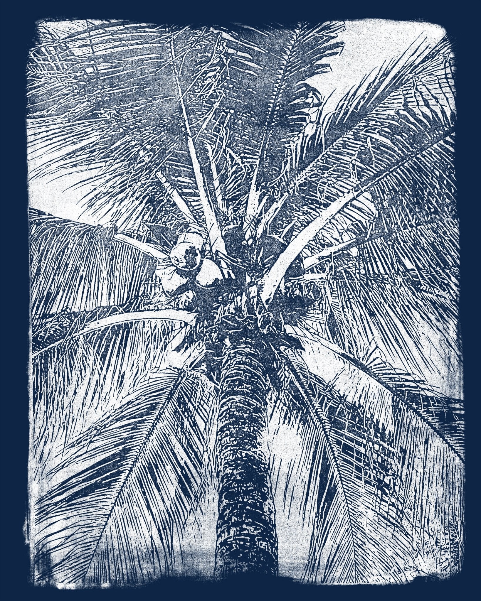 Palm Canopy Blue