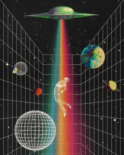Neon UFO Abduction