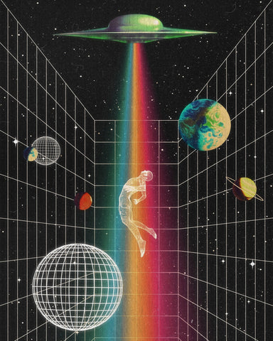 Neon UFO Abduction