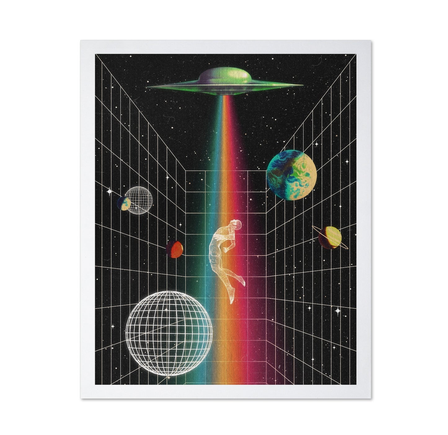 Neon UFO Abduction