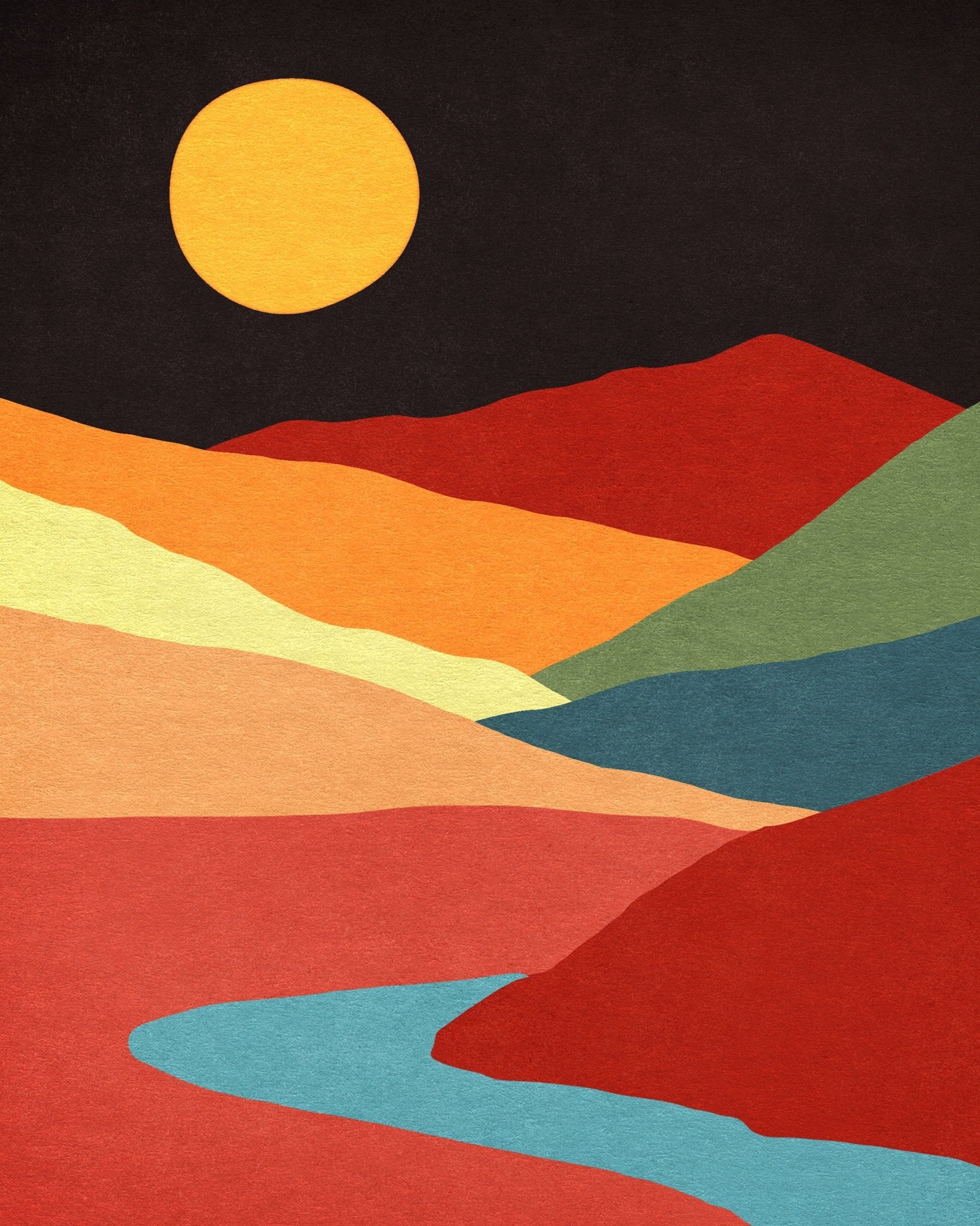 Color Desert Sun