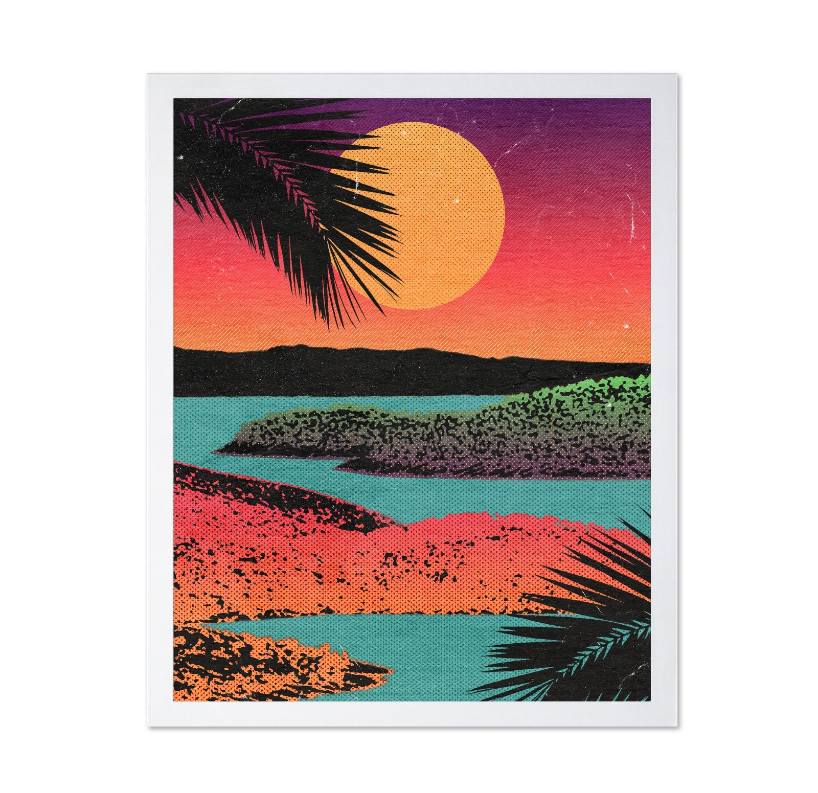 Tropical Retro Sunset