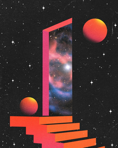 Neon Space Portal