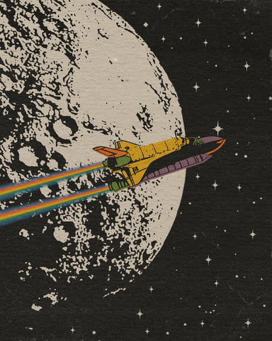 Rainbow Space Shuttle