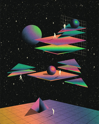 Neon Space Levels