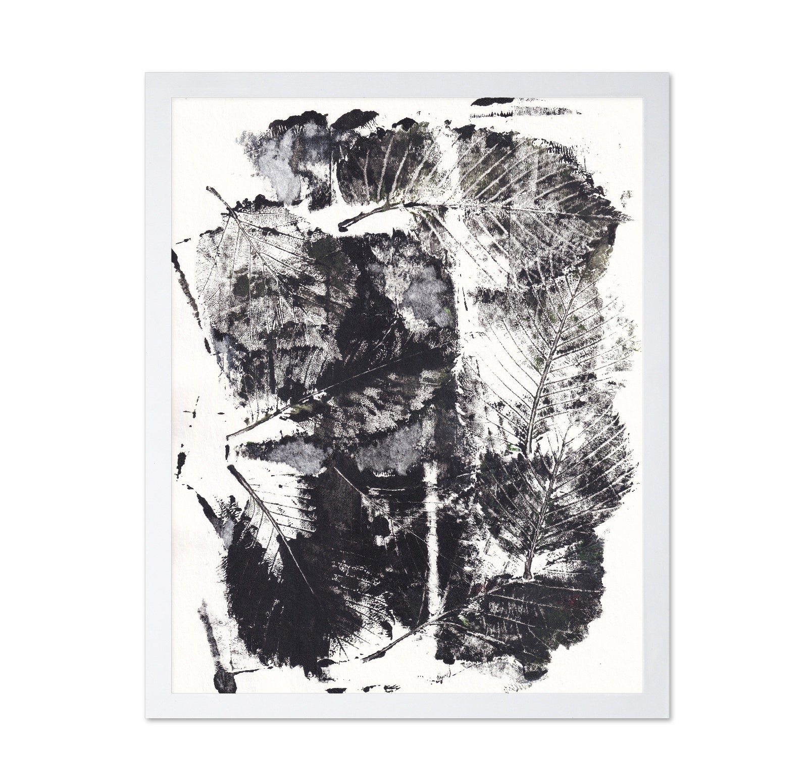 Monochrome Leaf Print No2