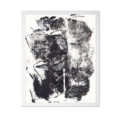 Monochrome Leaf Print No2