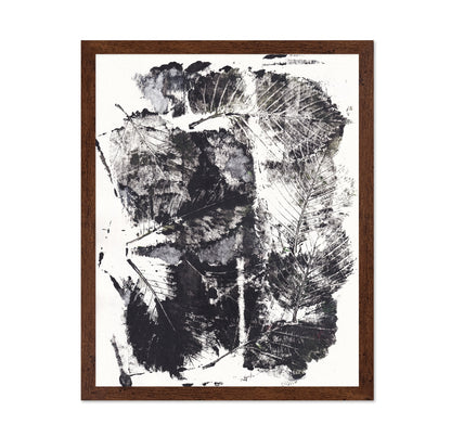 Monochrome Leaf Print No2