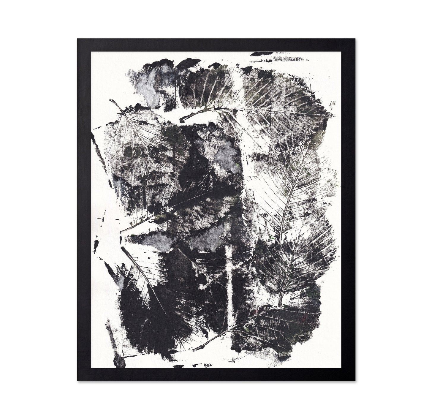 Monochrome Leaf Print No2