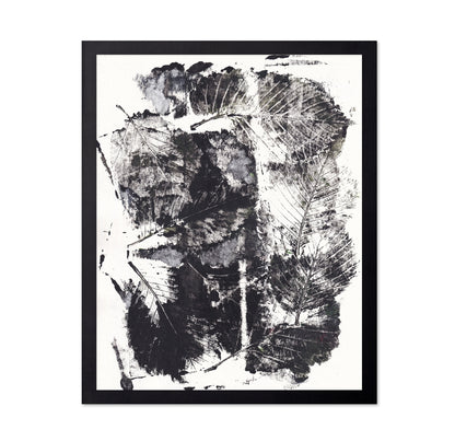 Monochrome Leaf Print No2