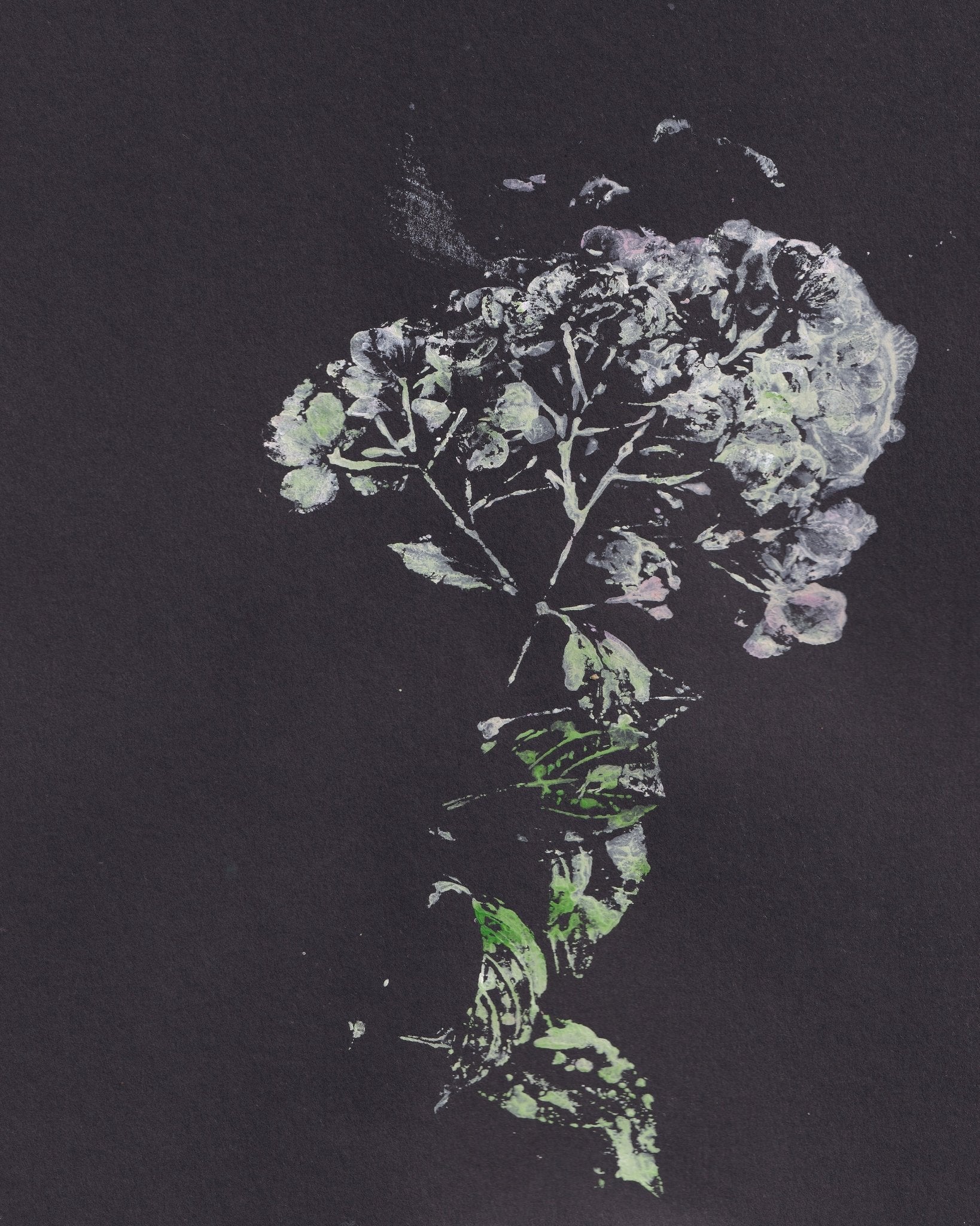 Dark Floral Silhouette