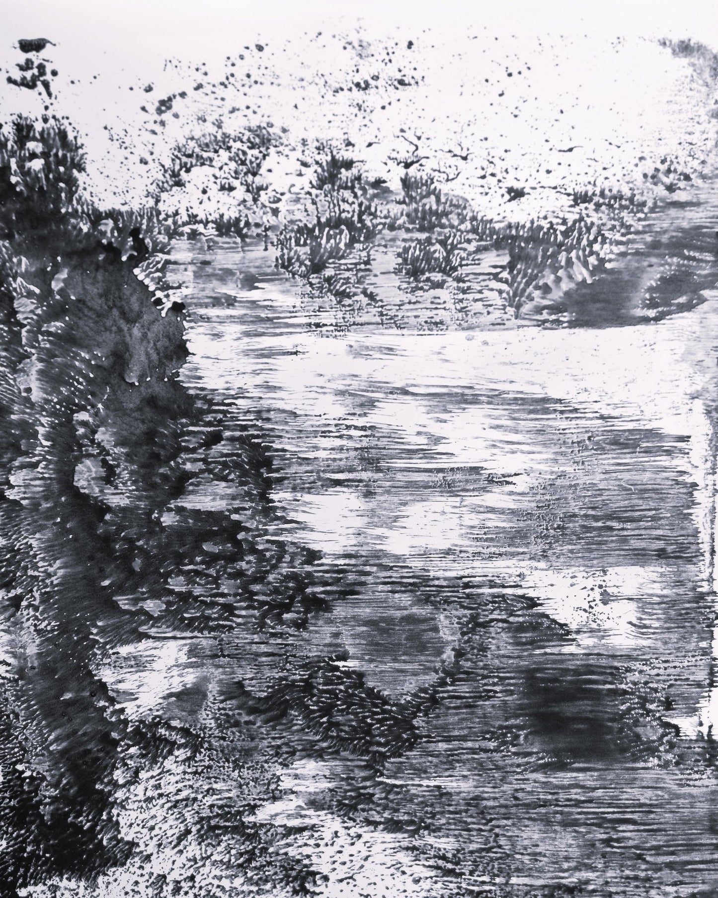 Monochrome Snow Landscape
