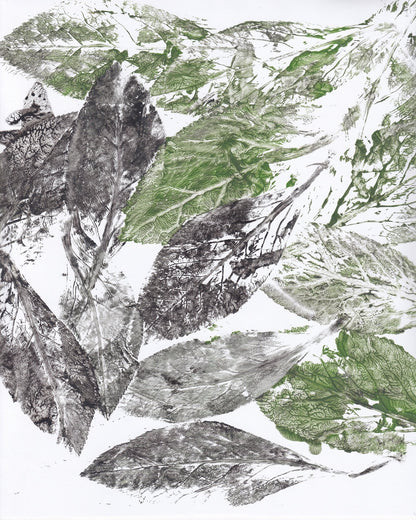 Leaf Print Collage