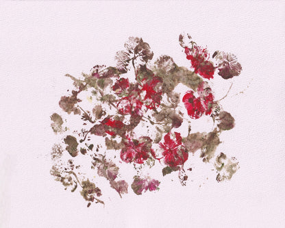 Red Floral Composition