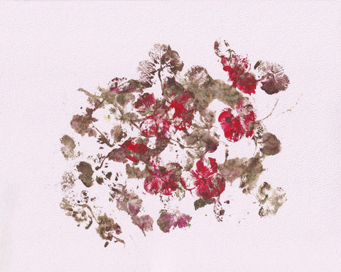 Red Floral Composition