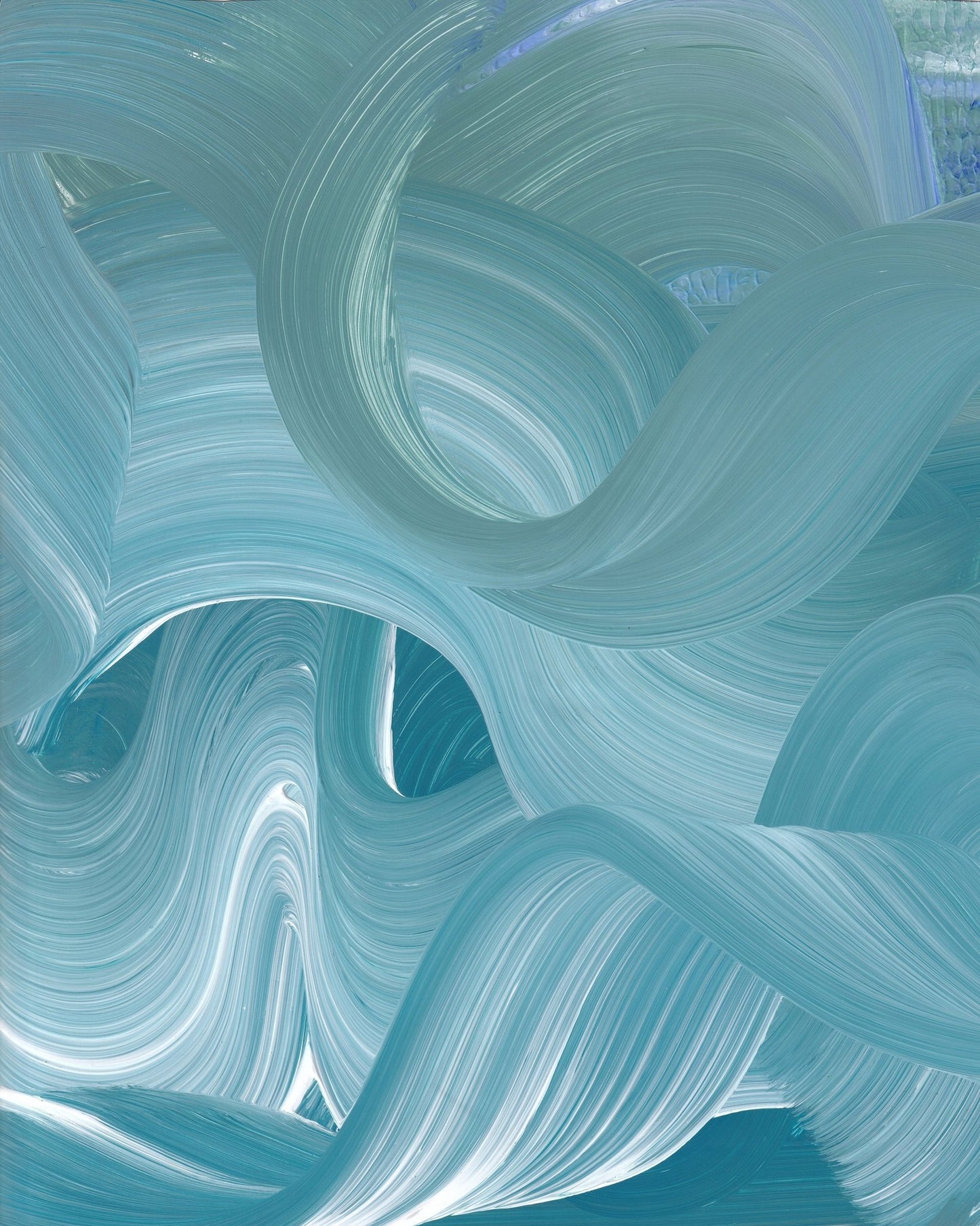Teal Flow Waves