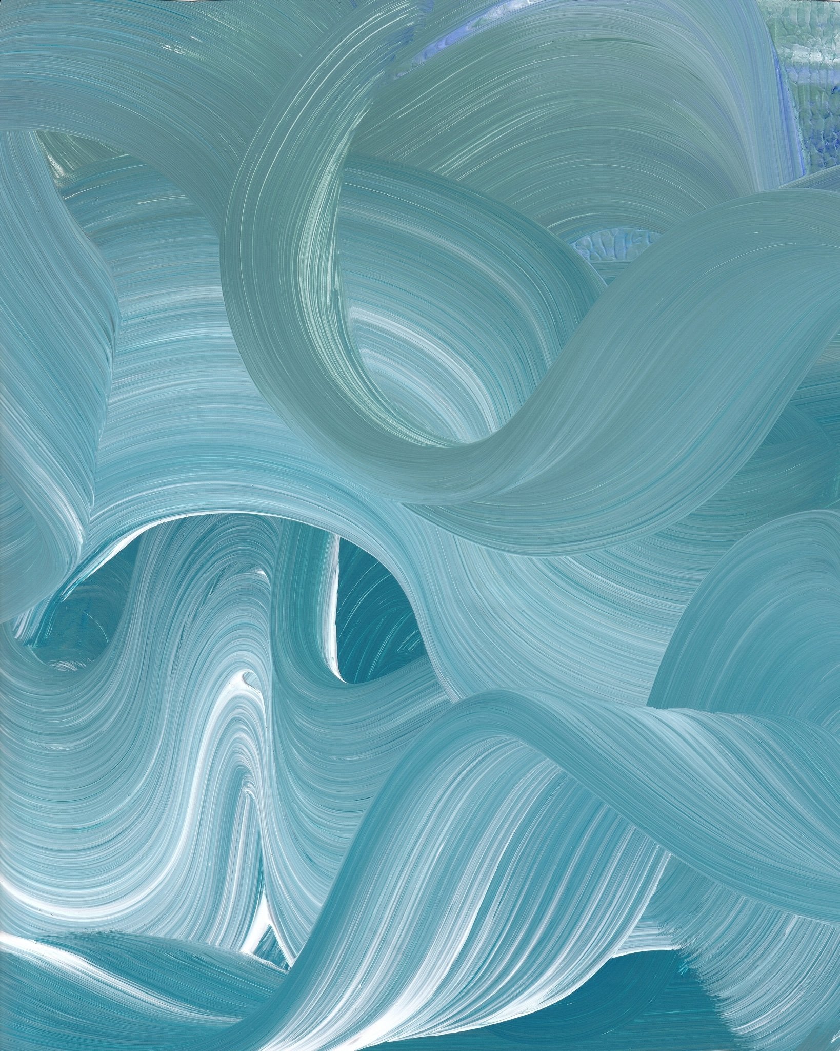 Teal Flow Waves