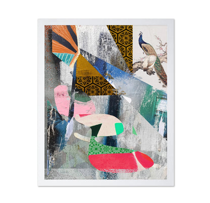 Peacock Collage Art