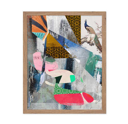 Peacock Collage Art
