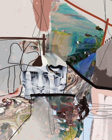 Abstract Portrait Layers