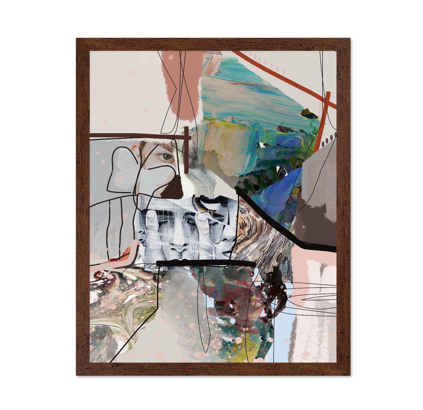 Abstract Portrait Layers