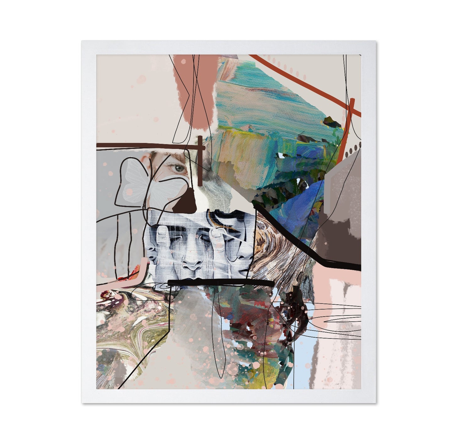 Abstract Portrait Layers