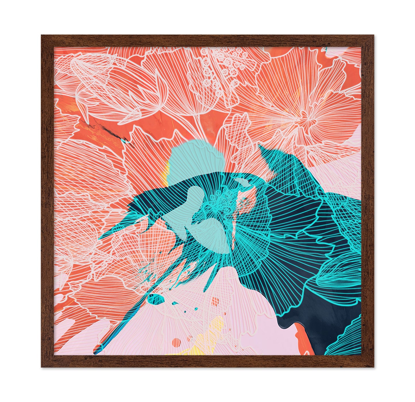 Coral Floral Pattern No1