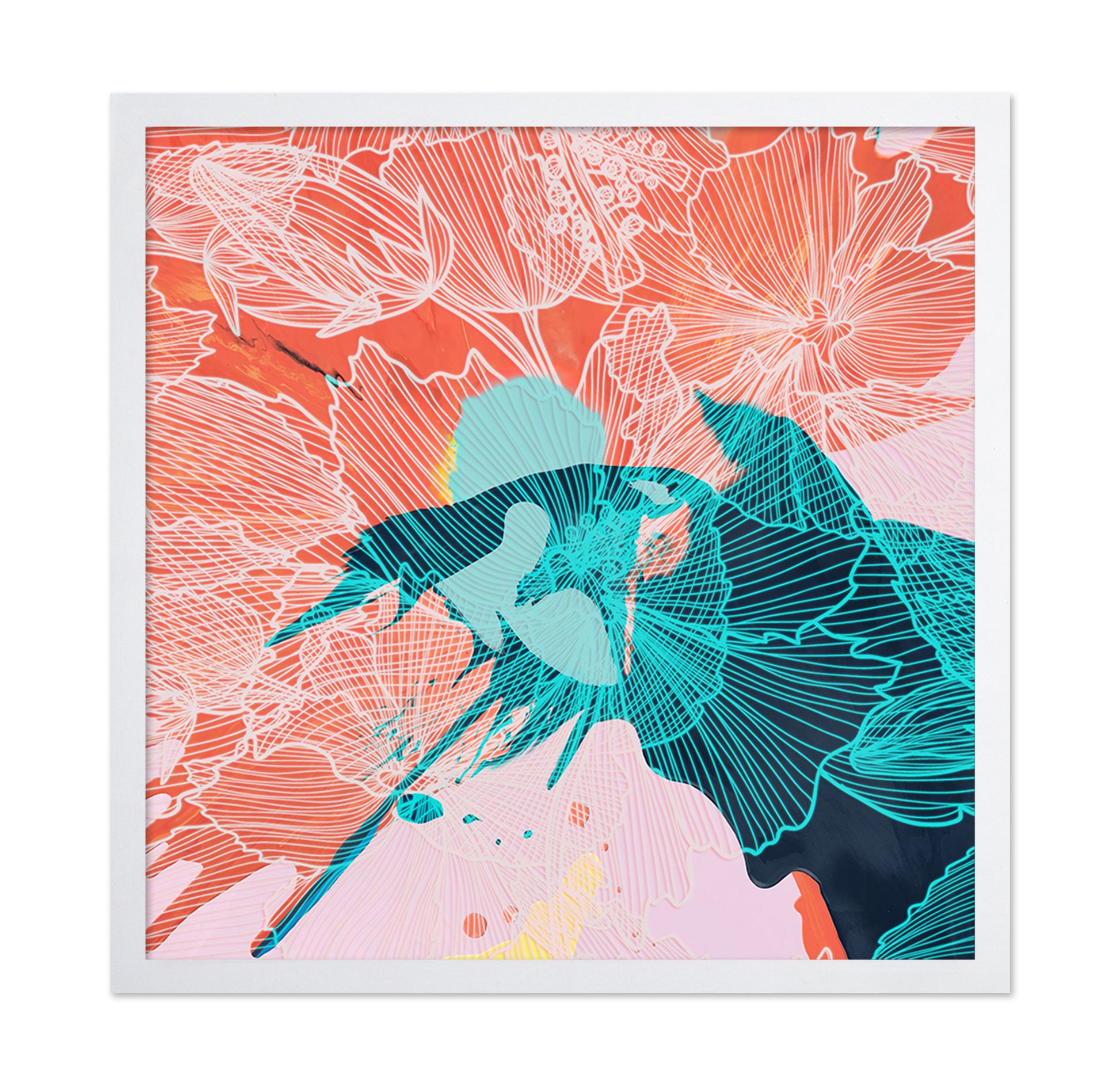 Coral Floral Pattern No1