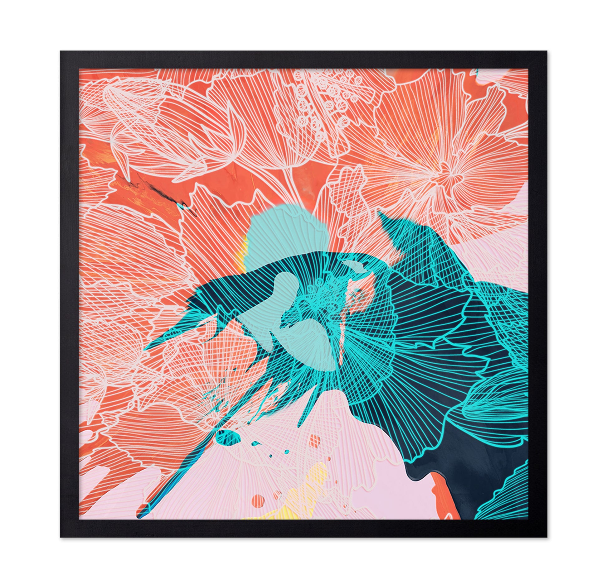 Coral Floral Pattern No1