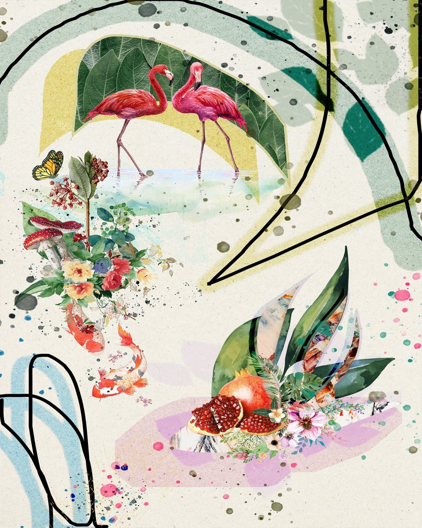 Tropical Nature Collage