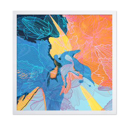 Neon Floral Fusion
