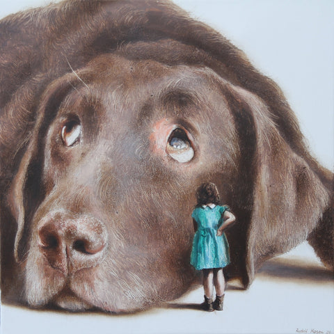 Shy Giant Pup