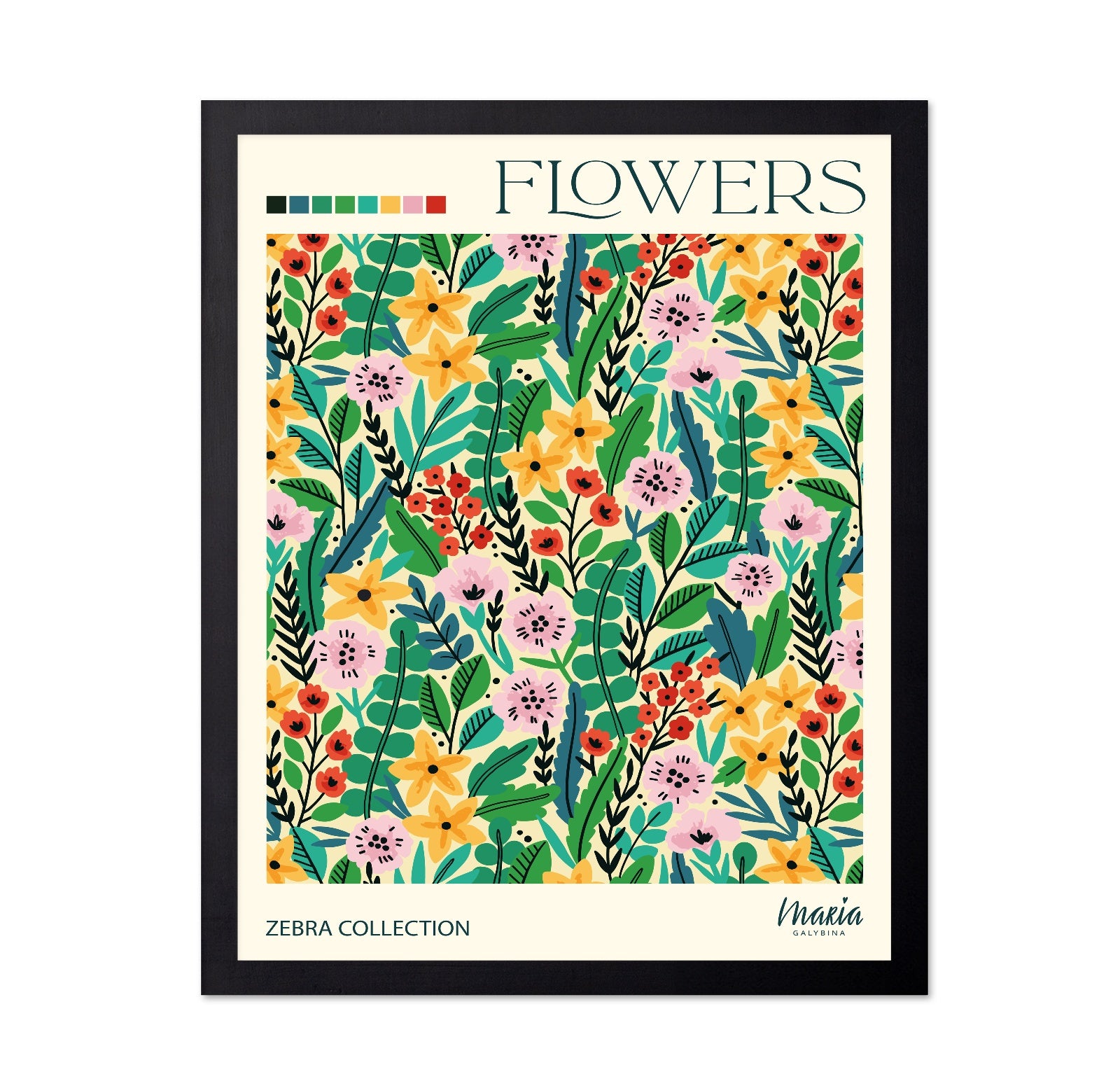 Floral Pattern Garden No1