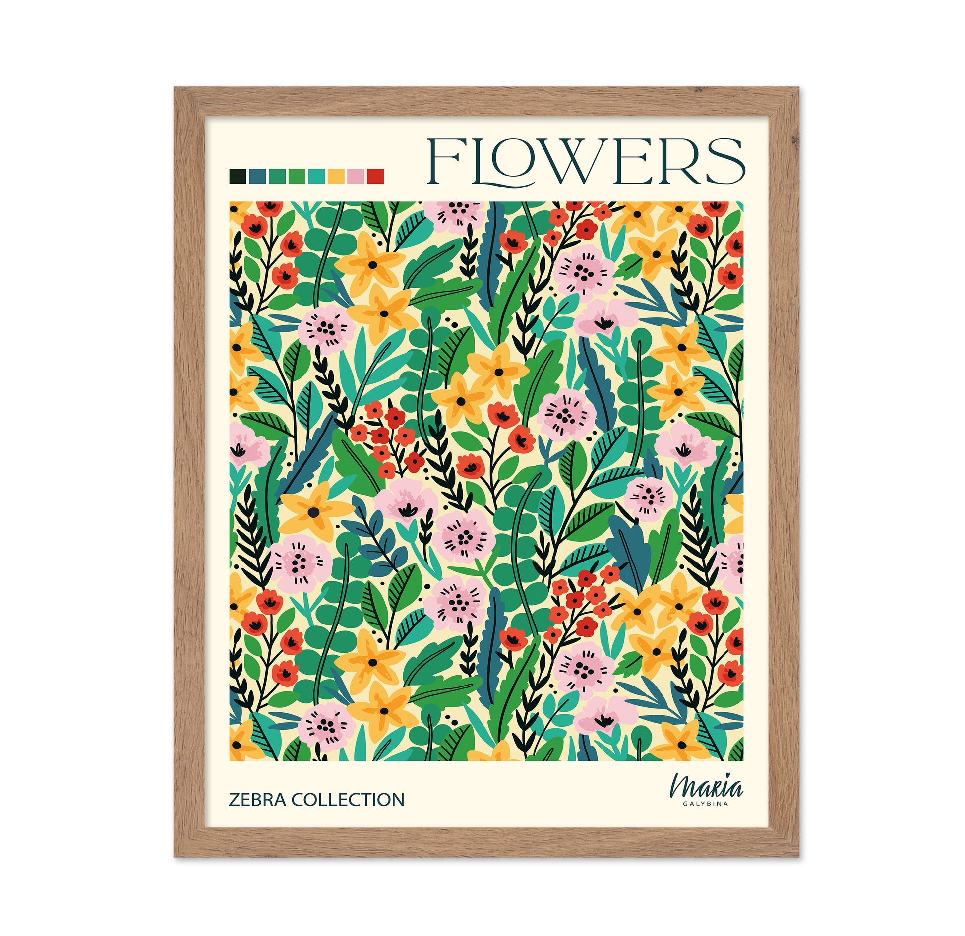 Floral Pattern Garden No1