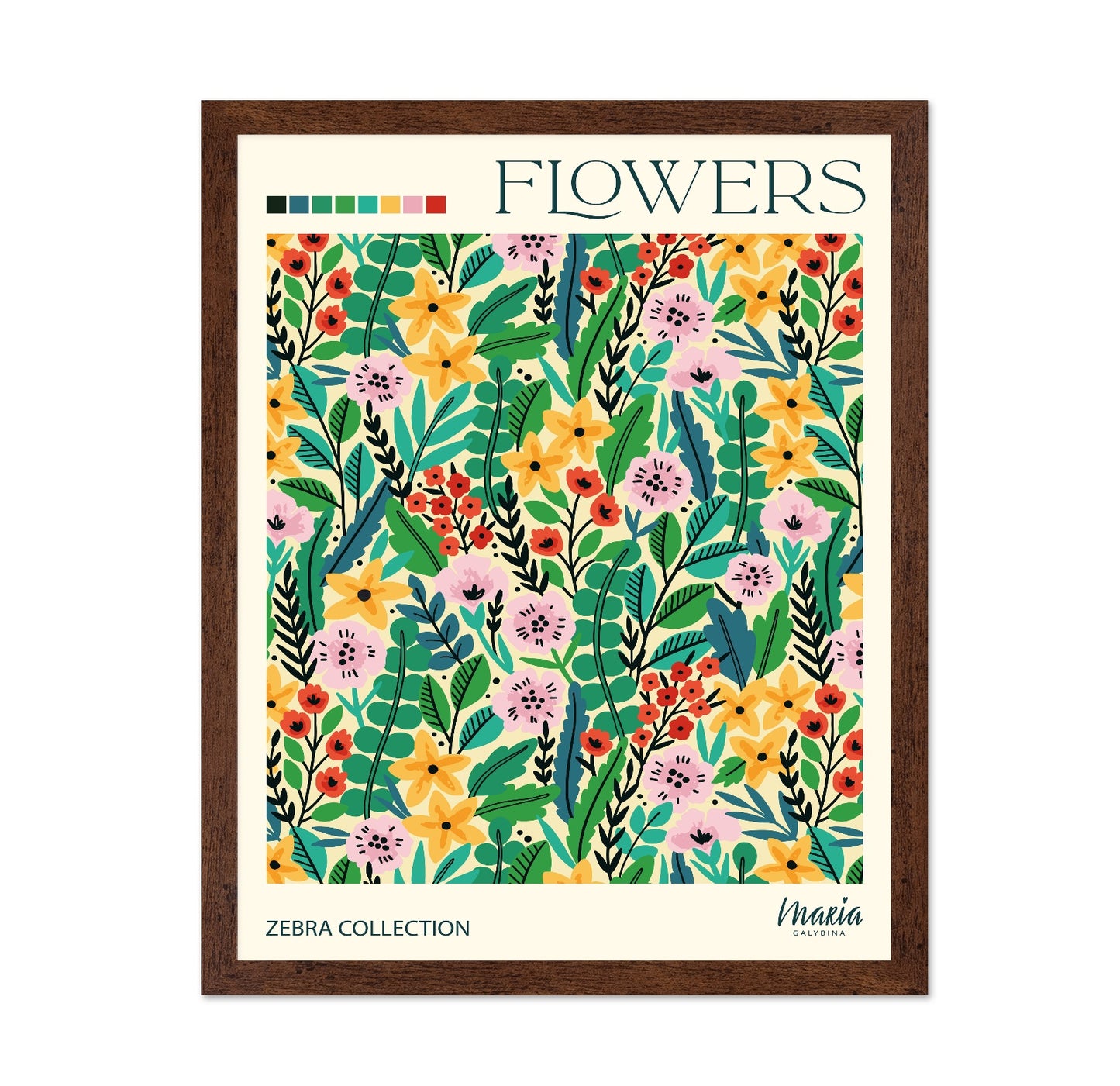Floral Pattern Garden No1
