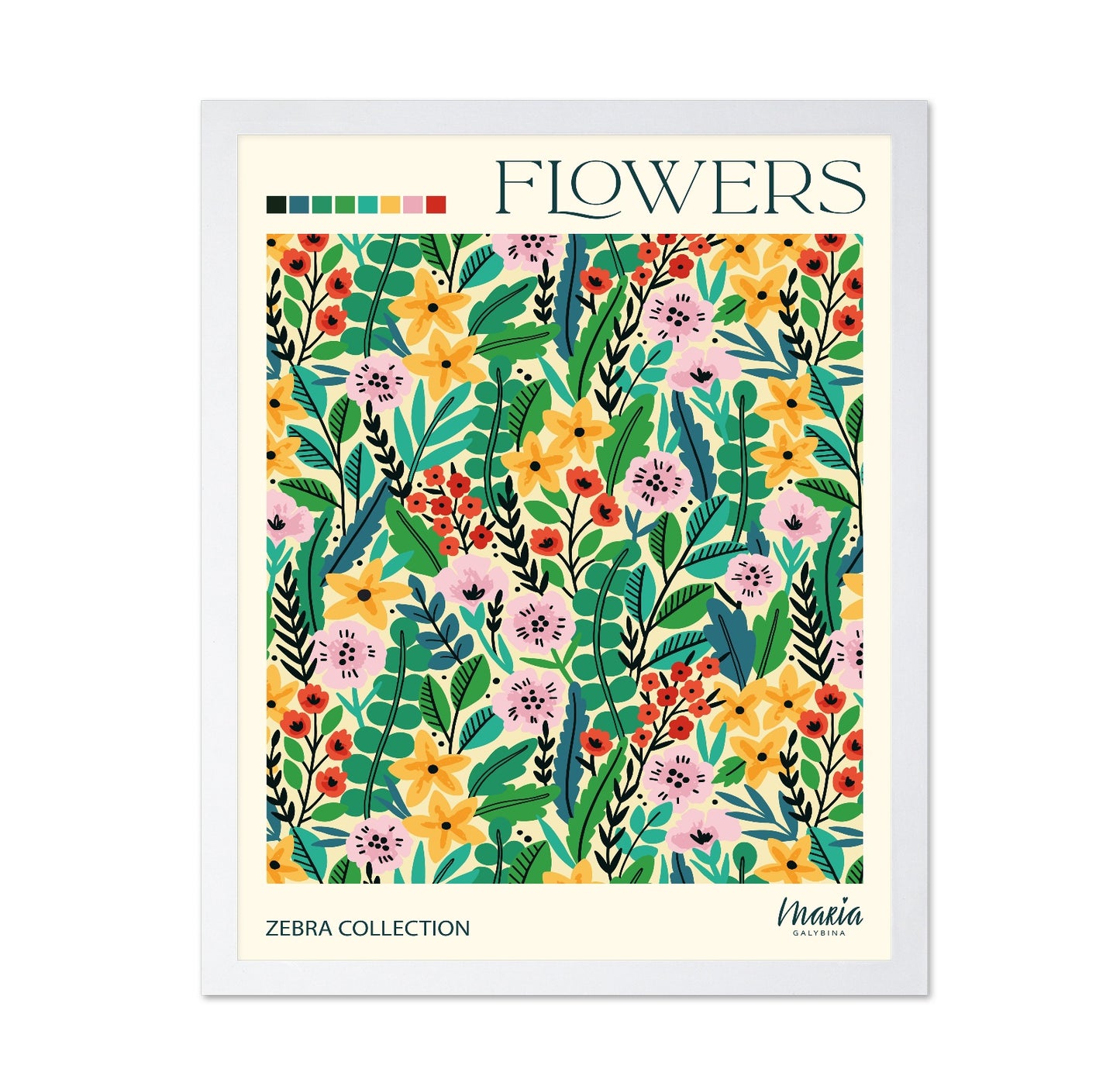 Floral Pattern Garden No1