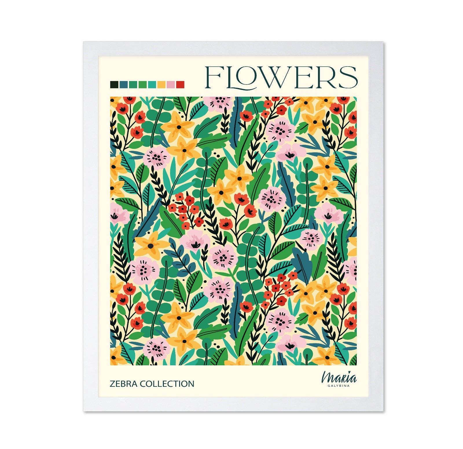 Floral Pattern Garden No1