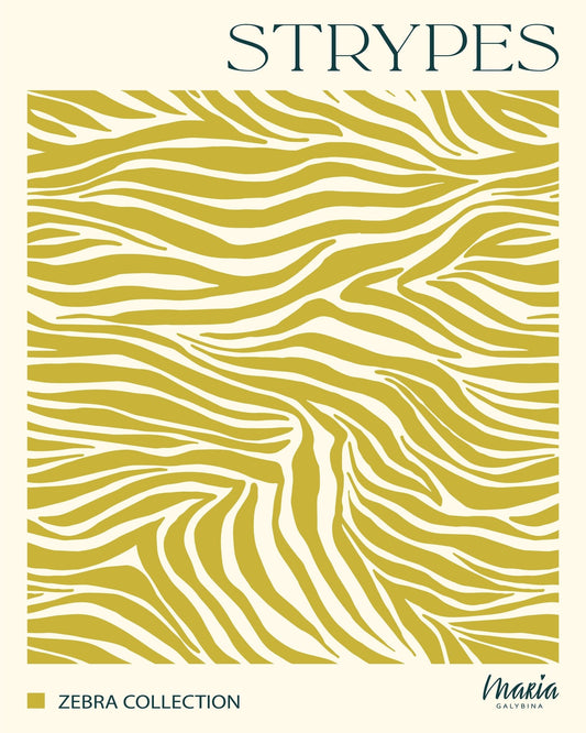 Gold Zebra Pattern