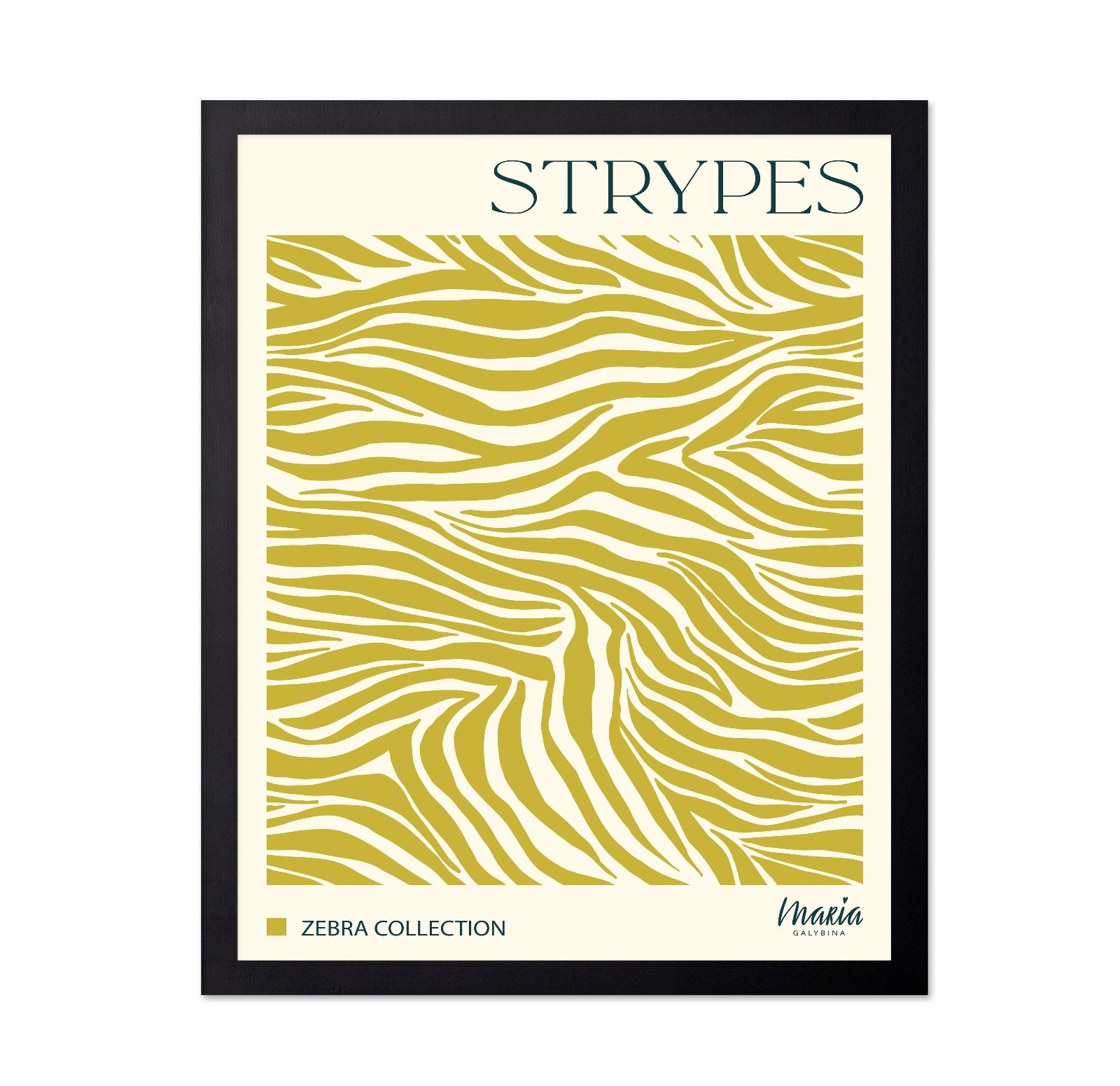 Gold Zebra Pattern