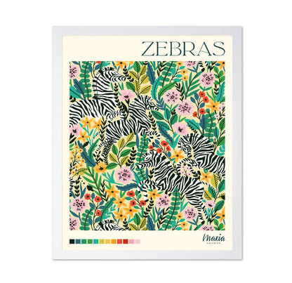 Floral Zebra Garden