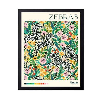 Floral Zebra Garden