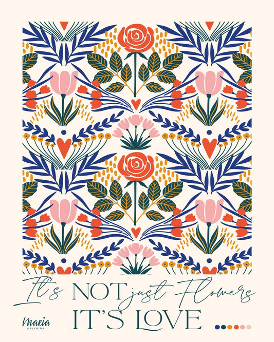 Floral Love Pattern
