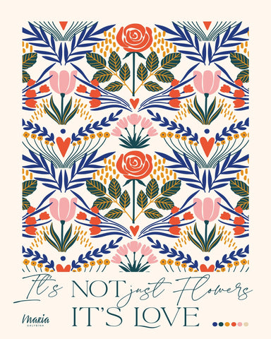 Floral Love Pattern
