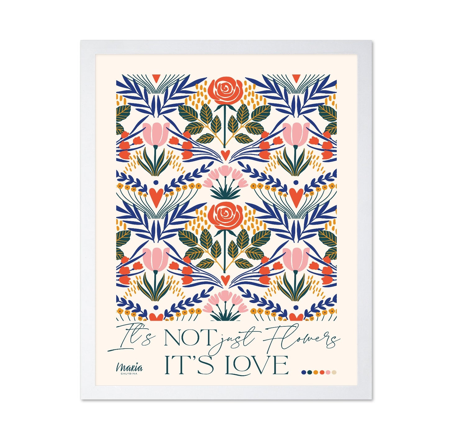 Floral Love Pattern