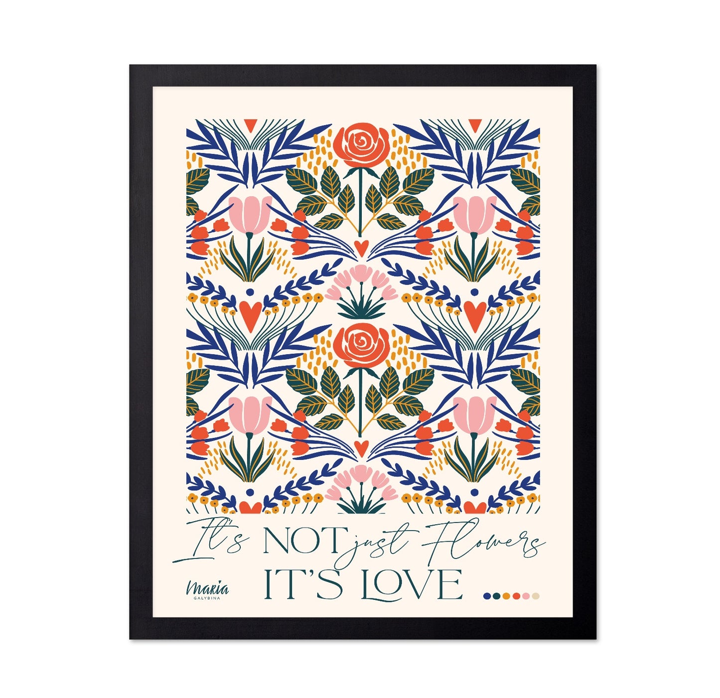 Floral Love Pattern