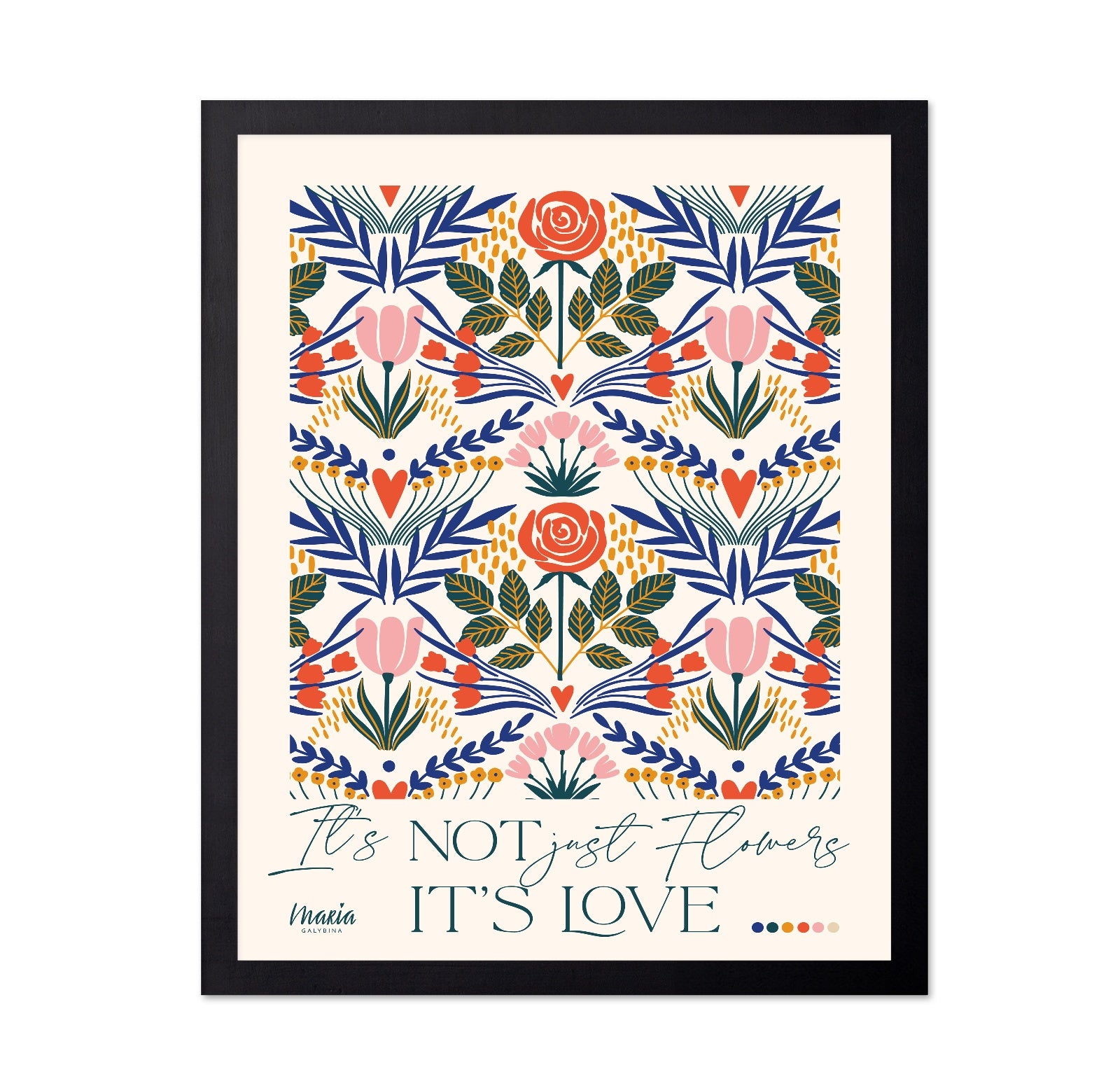 Floral Love Pattern
